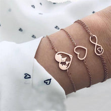 Load image into Gallery viewer, Heart Pearl Wave Bracelet