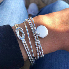 Load image into Gallery viewer, Gold color Moon Leaf Crystal Bracelet