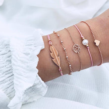 Load image into Gallery viewer, Heart Pearl Wave Bracelet